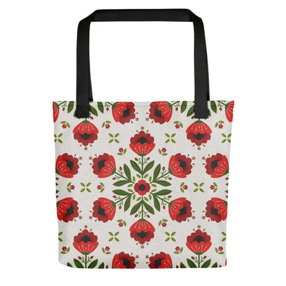 Poppies Carousel Tote Bag