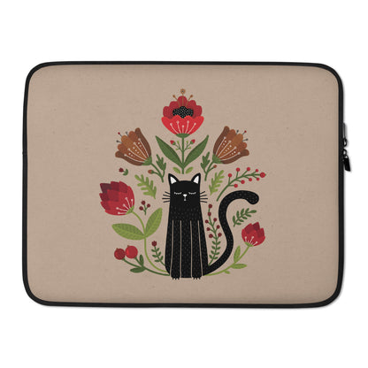 Blossom Cat Laptop Sleeve